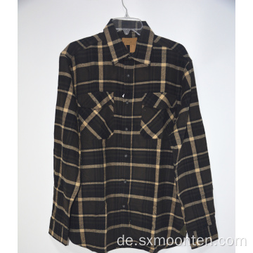 OEM New Fashion Baumwolle Herren Plaid Flanell Shirt